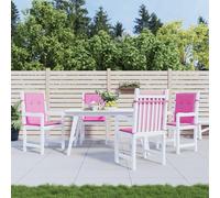 Lot de 2 Coussins de Chaise de Jardin à Dossier Bas Extérieur Rouge vidaXL