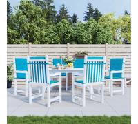 Lot de 2 Coussins de Chaise de Jardin à Dossier Bas Extérieur Rouge vidaXL