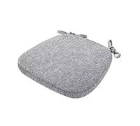 Lot de 2 coussins de chaise de salle à manger en mousse à mémoire de forme avec attaches - Antidérapants et lavables - Housses doubles amovibles confortables pour la maison et la cuisine