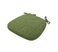 Lot de 2 coussins de chaise de salle à manger en mousse à mémoire de forme avec attaches antidérapantes lavables et amovibles - Confortables, idéal pour la maison et le bureau