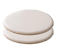 Lot de 2 coussins de chaise en mousse à mémoire de forme - 53 x 53 x 4 cm - Confortables pour la maison, le bureau et le jardin - Housses respirantes et amovibles pour une relaxation ultime - Blanc