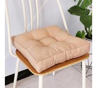 Lot de 2 coussins de chaise en mousse à mémoire de forme - Coussins de siège carrés fermes pour personnes âgées et soutien de grossesse - Lot de 2 coussins rehausseurs pour salle à manger et