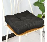 Lot de 2 coussins de chaise en mousse à mémoire de forme - Coussins de siège carrés fermes pour personnes âgées et soutien de grossesse - Lot de 2 coussins rehausseurs pour salle à manger et