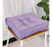 Lot de 2 coussins de chaise en mousse à mémoire de forme - Coussins de siège carrés fermes pour personnes âgées et soutien de grossesse - Lot de 2 coussins rehausseurs pour salle à manger et