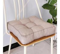 Lot de 2 coussins de chaise en mousse à mémoire de forme - Coussins de siège carrés fermes pour personnes âgées et soutien de grossesse - Lot de 2 coussins rehausseurs pour salle à manger et