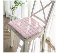 Lot de 2 coussins de chaise en mousse à mémoire de forme en U rose - Attaches antidérapantes en tissu respirant pour chaises de salle à manger et de cuisine, coussins confortables pour la maison/le