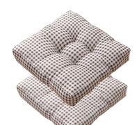 Lot de 2 coussins de chaise grands et épais pour chaises de salle à manger, grand coussin doux pour maison, bureau, jardin, grossesse, personnes âgées (I, 40 x 40 cm)