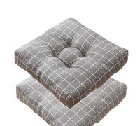 Lot de 2 coussins de chaise grands et épais pour chaises de salle à manger, grand coussin doux pour maison, bureau, jardin, grossesse, personnes âgées (B, 45 x 45 cm)