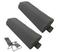 Lot de 2 Coussins de Chaise Longue, appuie-tête Chaise 35, 6 x 15, 2 x 5, 1 cm avec Sangle élastique, Coussin hamac Confortable et Respirant pour Patio, arrière-Cour, Plage, Piscine, Jardin, faute