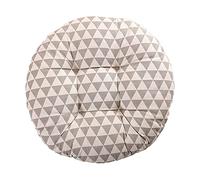 Lot de 2 coussins de chaise ronds classiques européens pour chaises d'intérieur et d'extérieur - Coussin matelassé confortable - Doux et durable - 40 x 40 cm