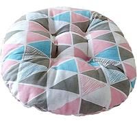 Lot de 2 coussins de chaise ronds classiques européens pour chaises d'intérieur et d'extérieur - Coussin matelassé confortable - Doux et durable - 40 x 40 cm