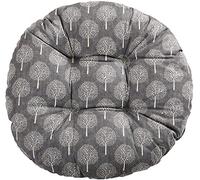 Lot de 2 coussins de chaise ronds classiques européens pour chaises d'intérieur et d'extérieur - Coussin matelassé confortable - Doux et durable - 40 x 40 cm