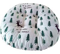 Lot de 2 coussins de chaise ronds classiques européens pour chaises d'intérieur et d'extérieur - Coussin matelassé confortable - Doux et durable - 40 x 40 cm