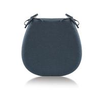 Lot de 2 coussins de chaise trapézoïdaux en mousse à mémoire de forme 45 x 45 cm antidérapants et lavables avec fermeture éclair pour jardin, maison et bureau - Solution d'assise confortable