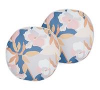 Lot de 2 Coussins de Jardin Ronds pour l'Extérieur 40 cm Polyester Motif F