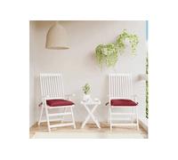 Lot de 2 Coussins de Palette, Galette de Siège Imperméable, Coussin de Jardin, Décoration d'Extérieur Terrasse, Rouge 361534