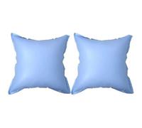 Lot de 2 coussins de piscine en PVC bleu pour l'entretien hivernal 110 x 110 x 60 cm, épaisseur 0,25 mm, protège la bâche de piscine du gel