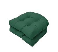 Lot de 2 coussins de rechange pour chaise d'extérieur en forme de U pour chaises en rotin et balançoire, confortables et imperméables