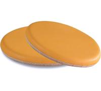 Lot de 2 coussins de siège antidérapants et imperméables pour chaises de cuisine Windsor - 35,6 cm - Coussins ronds en similicuir résistant aux taches pour chaise de salle à manger d'extérieur