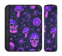 Lot de 2 coussins de siège de voiture pour sangles, libère la tension sur votre cou et vos épaules, housse de ceinture de sécurité mignonne pour berline, SUV, SUV 25,4 x 19,6 cm