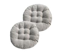 Lot de 2 Coussins de Sol Ronds en uroy pour Usage extérieur - Tapis de méditation pour Chaise Acapulco Chaises en Osier Jardin Balcon Yoga Salon Canapé Bureau - Coussin de siège GR