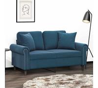 Lot de 2 Coussins Décoratifs Oreillers Patio Jardin Terrasse Rose Velours vidaXL