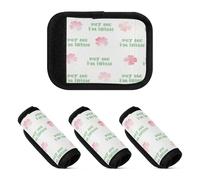 Lot de 2 coussins décoratifs pour poignée de bagage, St Patrick's Day I'm Irish Pet Me, one sizex4