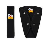 Lot de 2 coussins ergonomiques pour ceinture de sécurité pour enfants, lavables en machine, avec design résistant aux frottements (2 pièces)
