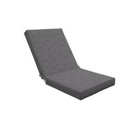 Outsunny Lot de 2 coussins d'extérieur pour fauteuil avec attaches 112x51x8 cm gris foncé