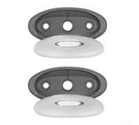 Lot de 2 coussins ovales avec support arrière pour baignoire spa série J-300 (2007-2013), polyuréthane + caoutchouc, gris clair