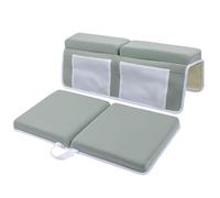 Lot de 2 coussins pour genoux de baignoire - Coudes et repose-genoux - Tapis de baignoire - Avec 4 poches - Pour salle de bain