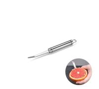Lot de 2 couteaux à pamplemousse en acier inoxydable à bord dentelé épais avec placage anti-adhésif pour kiwi, mangue, dessert, pomme, agrumes