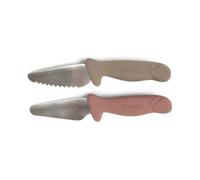 Lot de 2 couteaux d'apprentissage Taupe / Rose