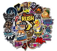 Lot de 2 couteaux de chasse CSGO Skin de qualité supérieure - Couteau d'entraînement à lame fixe - Couteau de poche - Pour la chasse et l'extérieur - Avec étui By Cracker24 (50 autocollants CS GO