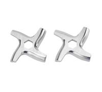 Lot de 2 couteaux hachoir à viande #5, accessoires remplacement for, compatibles avec Moulinex HV2, HV3, HV4, HV6, HV8, ME6121