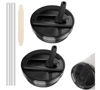 Lot de 2 couvercles à paille à rabat amovibles de rechange pour Stanley Quencher et ProTour de 1200 ml - Couvercles anti-fuite, anti-déversement, réutilisables pour accessoires de tasse Stanley de