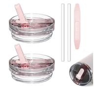 Lot de 2 couvercles à paille à rabat de 887 ml pour Stanley Quencher ProTour, couvercle anti-fuite de rechange pour Stanley H2.0 Quencher, couvercle amovible sans déversement pour Stanley