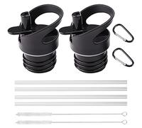 Lot de 2 couvercles à paille de taille standard pour Hydro Flask à goulot standard et simple Modern Ascent, accessoires pour bouteille d'eau avec bouchon de paille de rechange