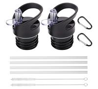 Lot de 2 couvercles à paille de taille standard pour Hydro Flask à goulot standard et simple Modern Ascent, accessoires pour bouteille d'eau avec bouchon de paille de rechange