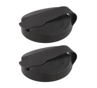 Lot de 2 couvercles à rabat noirs compatibles avec les bouteilles Good Seasons Cruet - Lot de 2 joints hermétiques de rechange pour vinaigrette