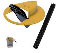 Lot de 2 couvercles à souris de 18 litres - Piège à souris à réinitialisation automatique pour intérieur/extérieur - Piège à souris sans cruauté - Piège à souris multi-prises pour un contrôle efficace