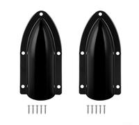Lot de 2 couvercles d'aération de bateau en ABS pour une protection optimale contre le refoulement de l'eau de mer (noir)