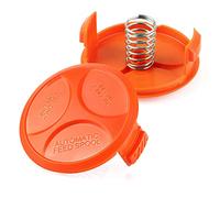 Lot de 2 couvercles de Bobine de débroussailleuse, Bouchon de Bobine de Fil pour Tondeuse à Gazon Black + Decker BCASK891D STC55