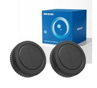 Lot de 2 couvercles de boîtier NX, compatibles avec les appareils photo Samsung NX Series : NX1000/NX1100/NX2000/NX300/NX300M ; 16 mm f/2.4 ; objectifs 12-24 mm f/4-5.6 ED (NX Camera Body Cap)