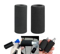 Lot de 2 couvercles de cartouche éponge noire pour pompe à bouteille de gaz 12 g 16 g, étui de protection pour réduire le froid des mains pendant le gonflage (16 g)