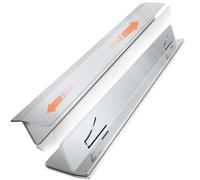 Lot de 2 couvercles de fente de cuisinière, en acier inoxydable, en forme de T, kit de cuisson pour cuisinière, combleur d'espace de four, comblement de fente de protection, résistant à la chaleur