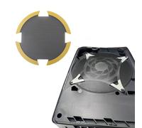 Lot de 2 couvercles de filtre à poussière pour ventilateur de dissipateur thermique PS5 Pro en PVC avec aérations de refroidissement intégrées pour éviter l'accumulation de poussière et soutenir un