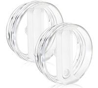Lot de 2 couvercles de gobelet de rechange fins blancs, compatibles avec Stanley, anti-déversement, anti-éclaboussures, pour gobelets Stanley et autres tasses à café