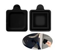 Lot de 2 couvercles de goulotte de graisse en silicone pour grille Traeger, 4,6 x 4,5 cm, accessoires pour grilles Traeger Ironwood 885, Pro Series 34, Pro 780 avec goulotte de graisse (noir)