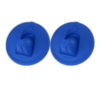 Lot de 2 couvercles de peinture avec becs verseurs pliables et joint hermétique pour canettes de 3,5 l, matériau ABS, rangement et versement sans désordre pour bricolage et professionnel (bleu)